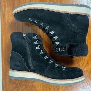 Kate Spade Maira Combat Boots Suede Gorpcore Hiking Shoes Size 9